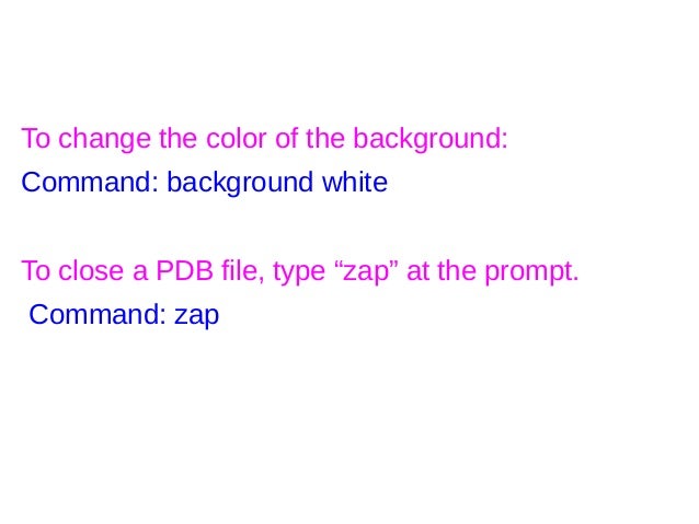 Rasmol Commands Pdf